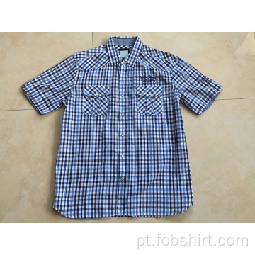 Camisa masculina para cor azul